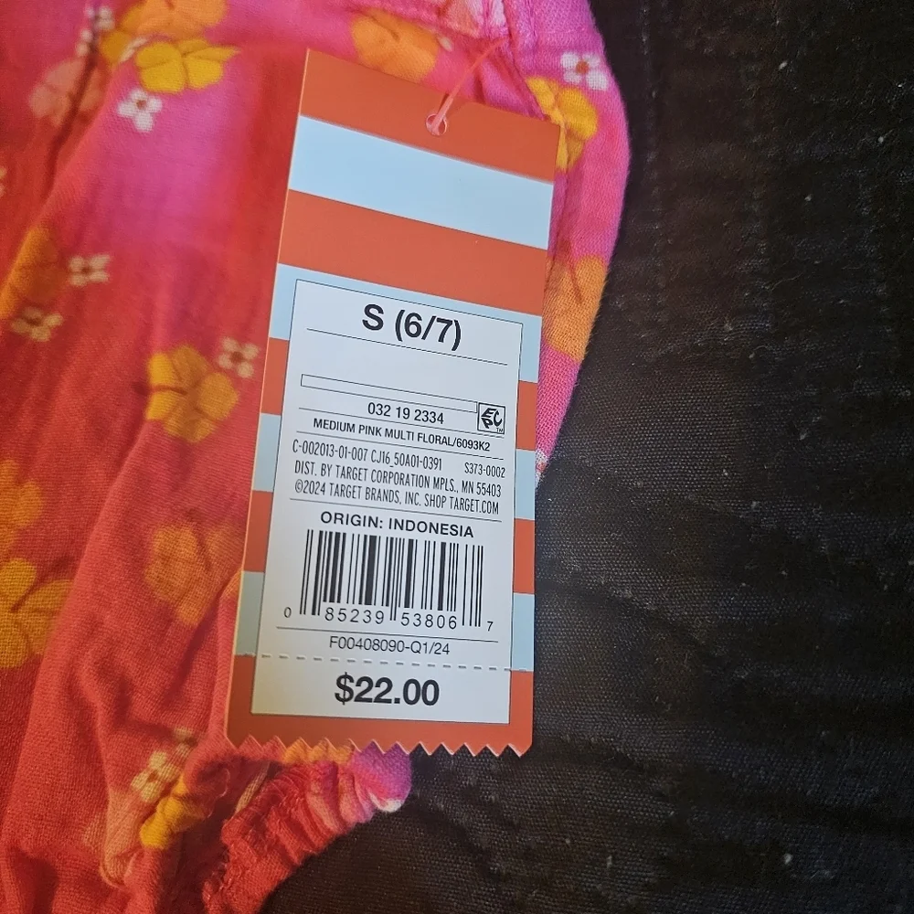 Cat‎ And Jack Pinkmulti Floral Romper